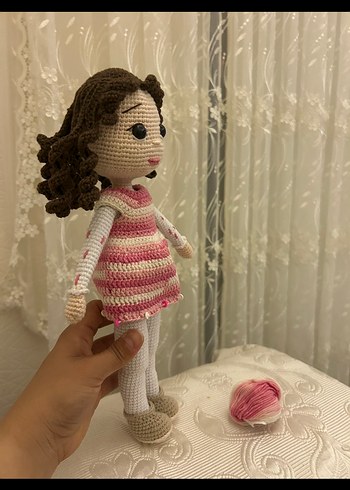 Pembe El Örgüsü Bebek