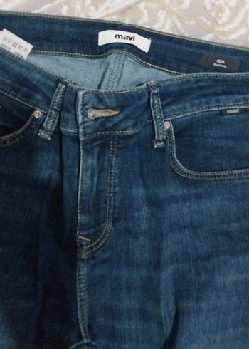 29 Beden Kadın Mavi Normal Kesim Kot Pantolon