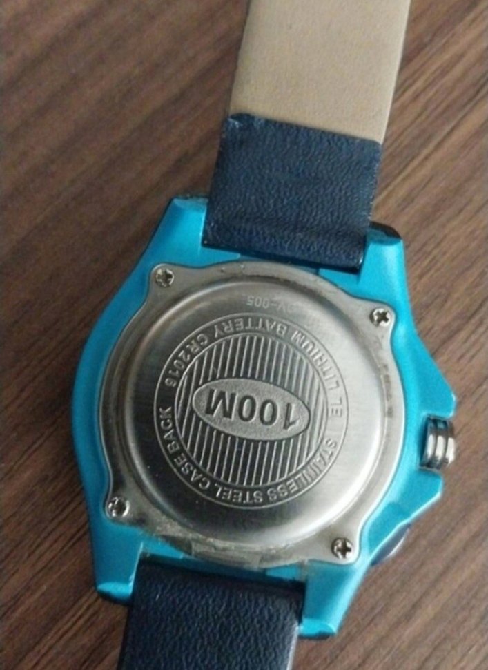 Turkuaz Renk Vintage çocuk Saati - Görsel 2