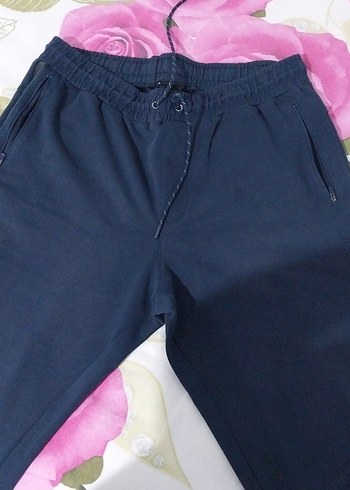 Mavi Rahat Kesim erkek Eşofman Altı - Görsel 7