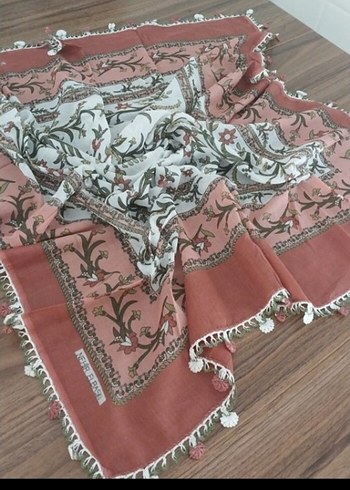 Beden çeşitli Renk Dantel Detaylı Çok Renkli Bohem Kadın Fuları