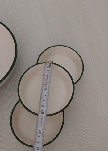 Nakış Desenli Beyaz Seramik Kase Seti - Görsel 2