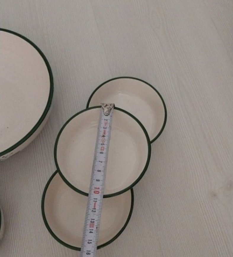 Nakış Desenli Beyaz Seramik Kase Seti - Görsel 2