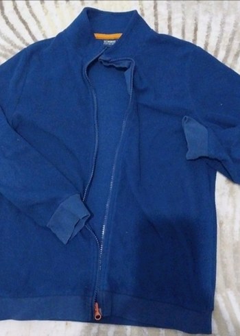 Erkek çocuk Lacivert Fermuarlı Polar Sweatshirt - Görsel 4