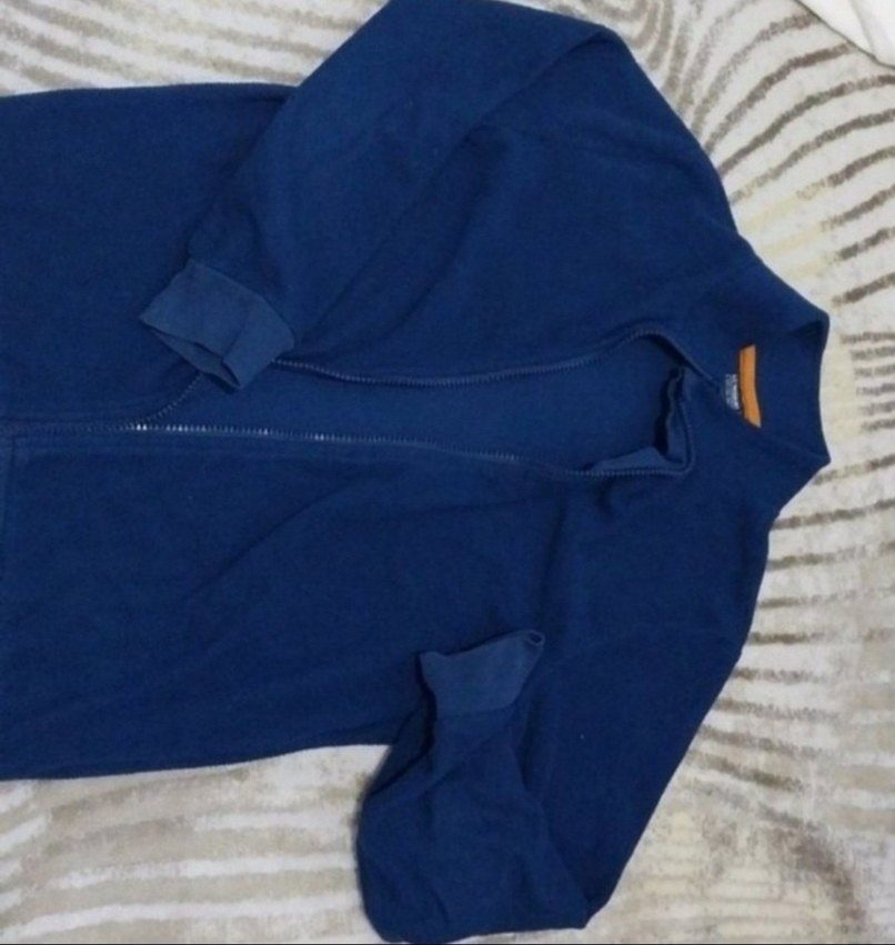 Erkek çocuk Lacivert Fermuarlı Polar Sweatshirt - Görsel 5