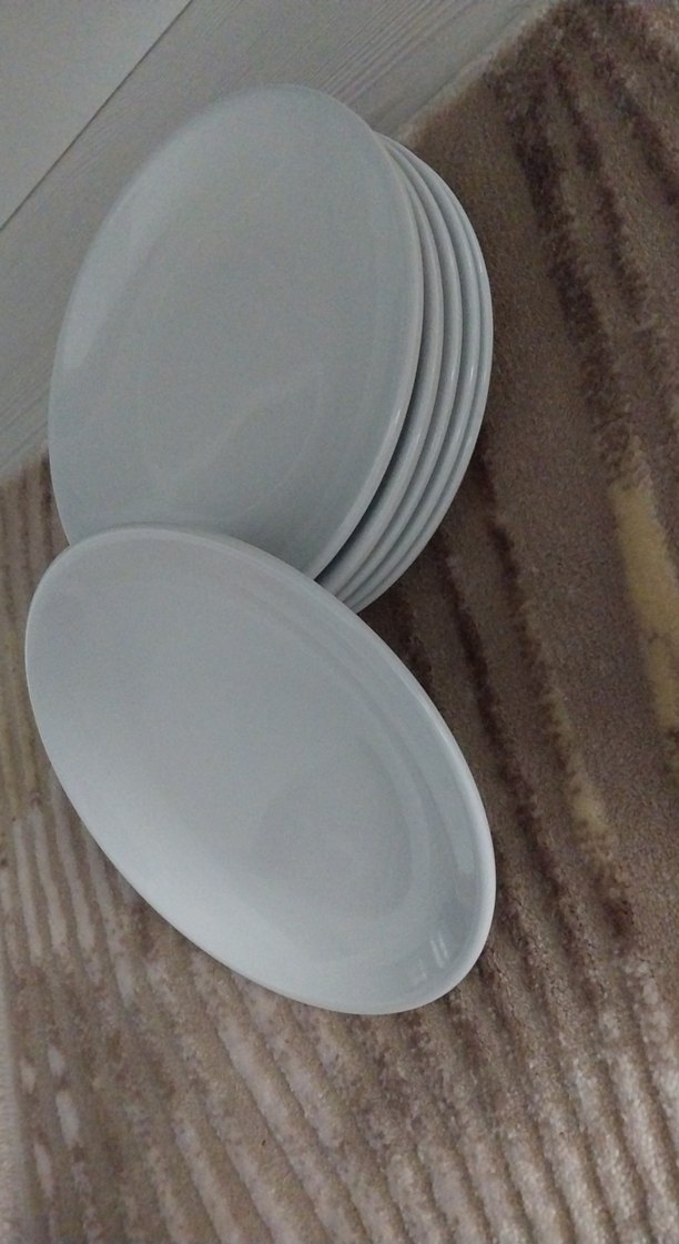 Beyaz Yuvarlak Tabak Seti - Görsel 2