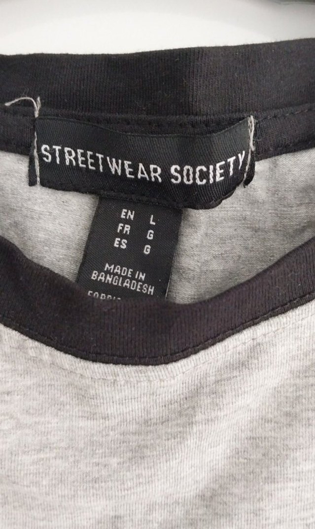 Kısa Kollu Gri Kadın Crop Top - Görsel 4