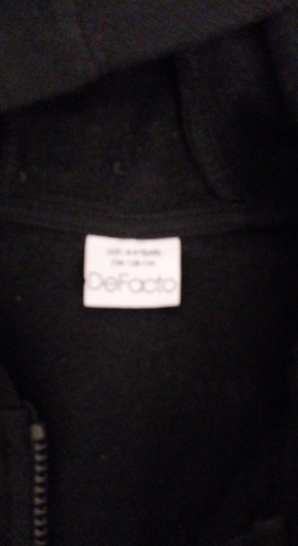 Siyah Kapüşonlu Fermuarlı Erkek Çocuk Sweatshirt - Görsel 3