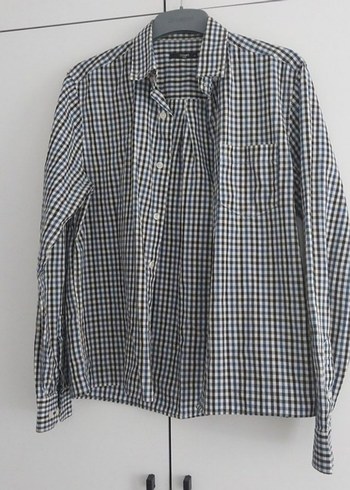 Gri Kareli Pamuklu Erkek Gömlek - Görsel 3