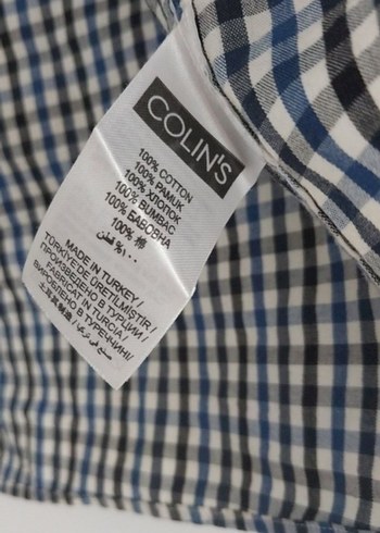 Gri Kareli Pamuklu Erkek Gömlek - Görsel 5