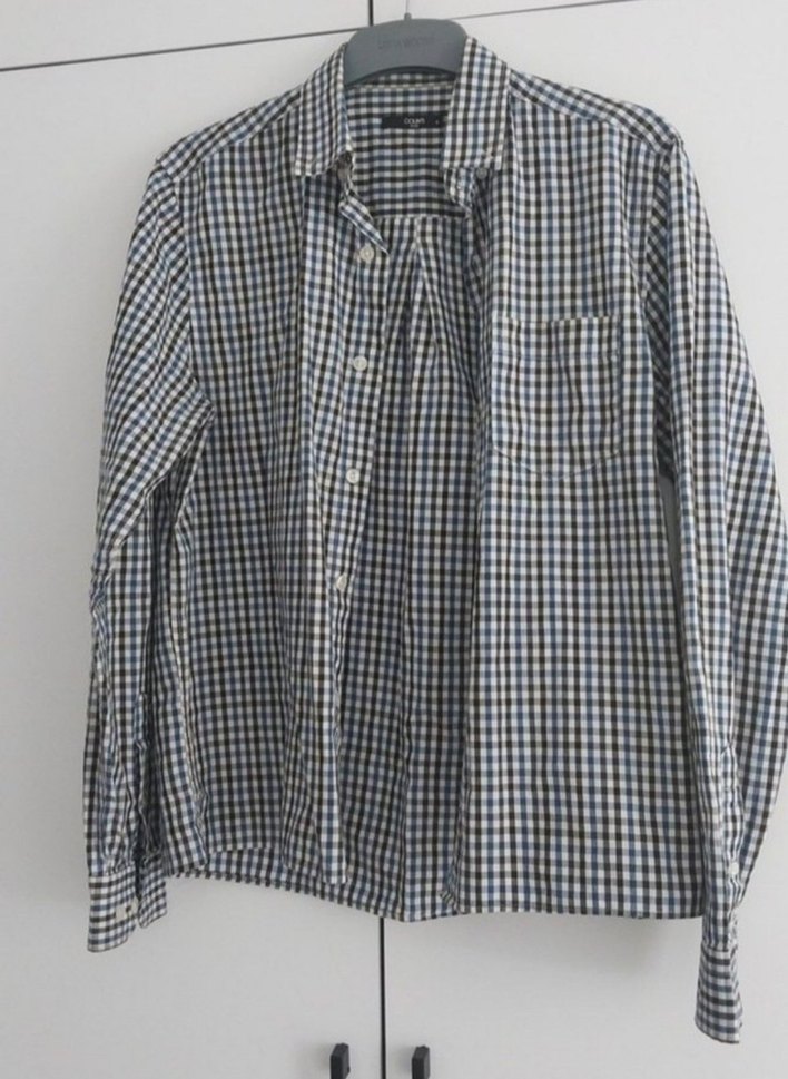 Gri Kareli Pamuklu Erkek Gömlek - Görsel 3