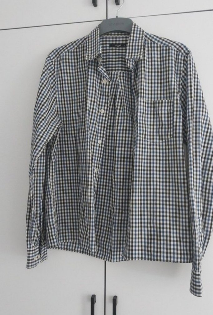 Gri Kareli Pamuklu Erkek Gömlek - Görsel 2