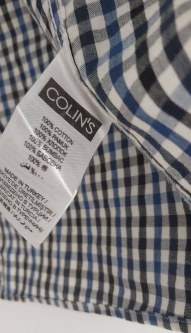 Gri Kareli Pamuklu Erkek Gömlek - Görsel 4