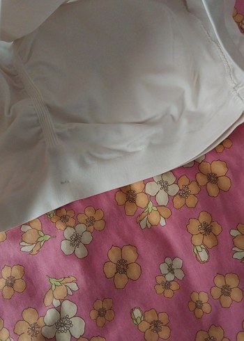 Beyaz Düz Midi Sütyen - Görsel 5