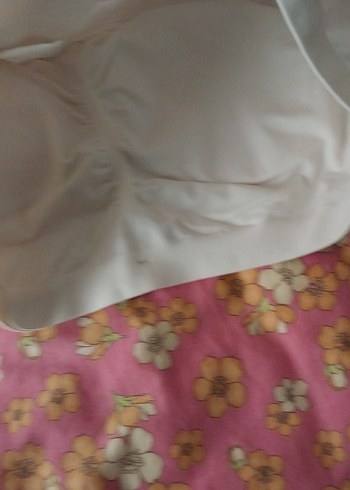 Beyaz Düz Midi Sütyen - Görsel 4