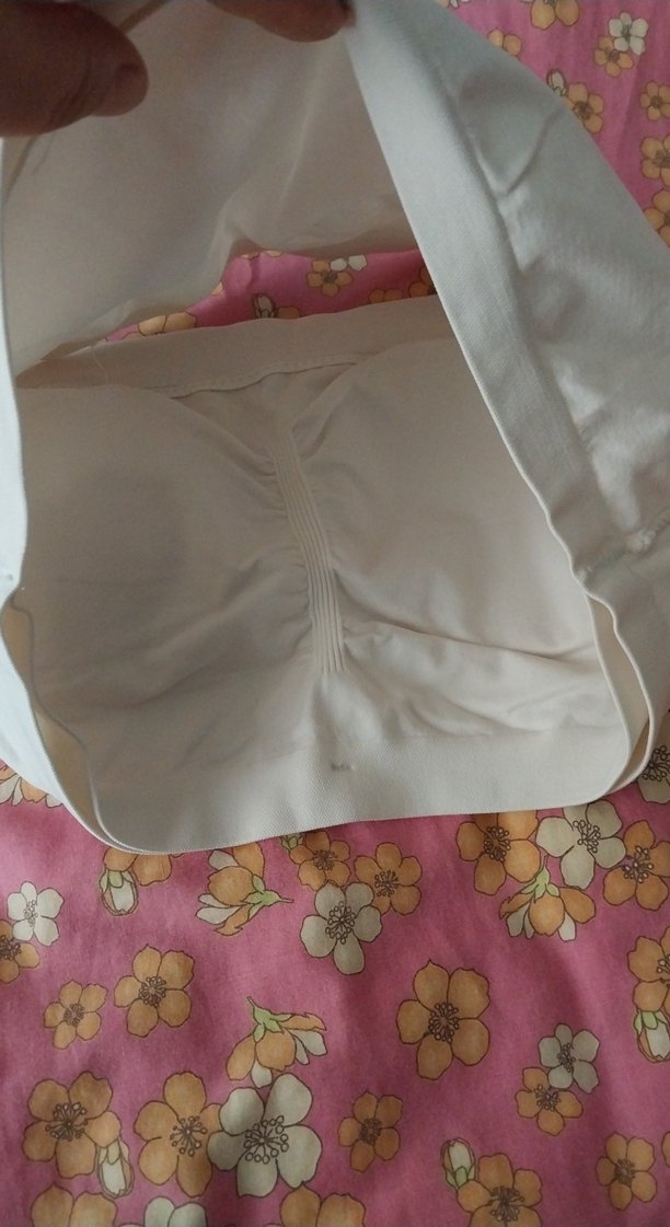 Beyaz Düz Midi Sütyen - Görsel 3