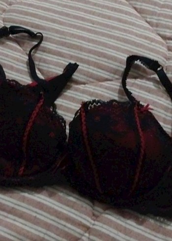 Bordo Gotik Dantel Desenli Sütyen - Görsel 8