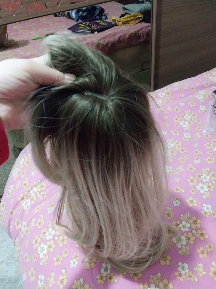 Pembe Püsküllü Bohem Kadın Saç Aksesuarı - Görsel 2