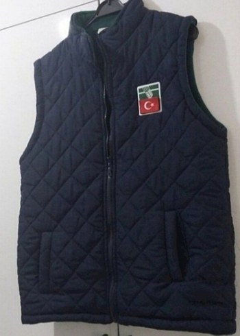 Siyah Kapitone Erkek Yelek Fermuarlı - Görsel 4