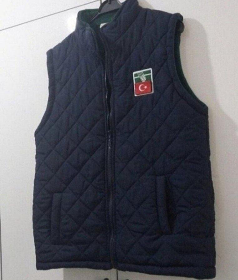 Siyah Kapitone Erkek Yelek Fermuarlı - Görsel 4