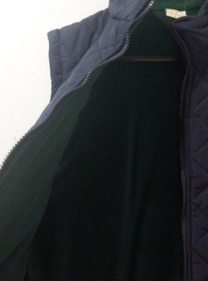 Siyah Kapitone Erkek Yelek Fermuarlı - Görsel 3