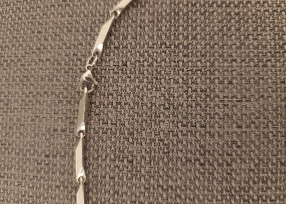 Uzun Zincir Detaylı Yılan Desenli erkek kolye - Görsel 3