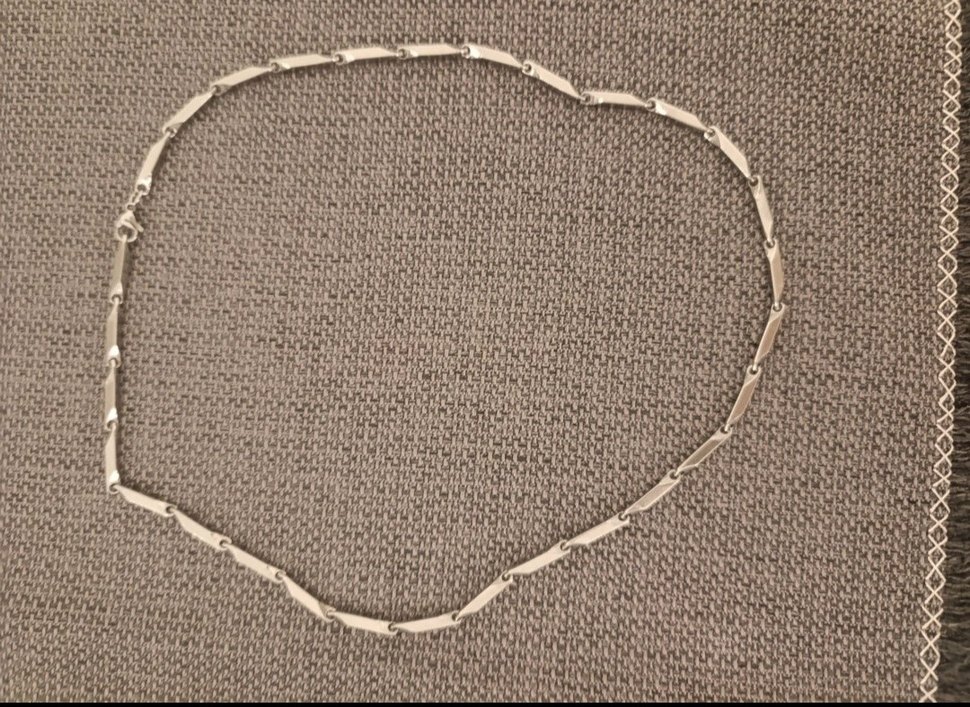 Uzun Zincir Detaylı Yılan Desenli erkek kolye - Görsel 2