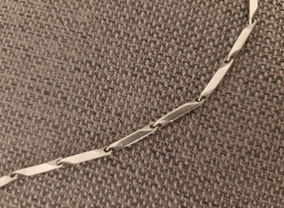 Uzun Zincir Detaylı Yılan Desenli erkek kolye - Görsel 4