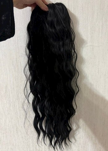 Siyah İpek Görünümlü Bohem Saç Aksesuarı - Görsel 8