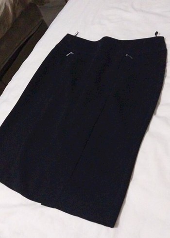 Siyah Pilili Midi Kalem Etek