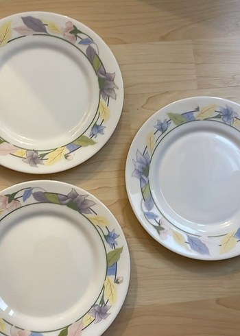 Beden Pastel renkli 6'lı dekoratif tabak seti
