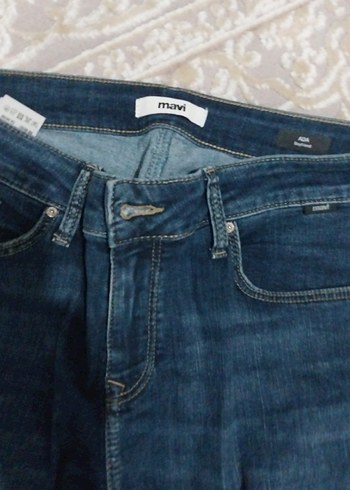 29 Beden lacivert Renk Kadın Lacivert Bol Kesim Normal Boy Kot Pantolon