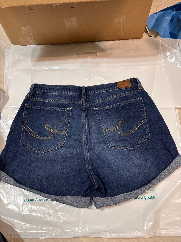 Colins Kadın Jean Kot Şort - Görsel 2