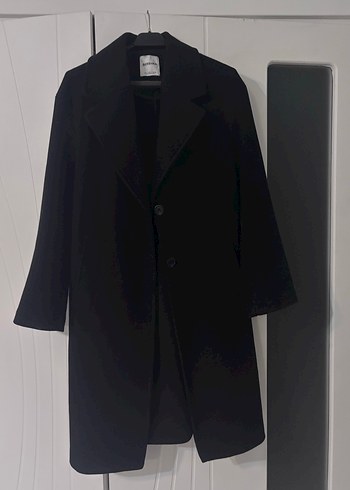 BERSHKA Siyah Kadın Kaban