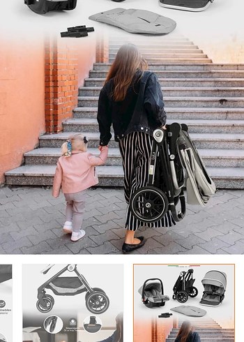 9- 36 kg Beden Elele Lula Travel Sistem Bebek Arabası