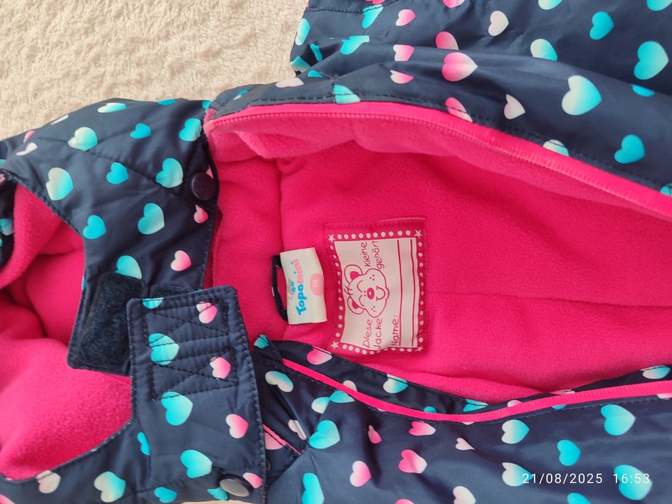 Renkli Kalp Desenli Bebek Tulumu - Görsel 2