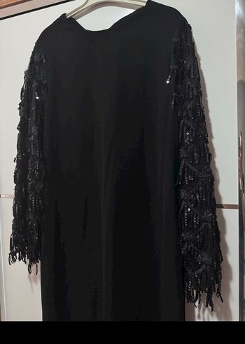 Siyah Uzun Kollu Gotik Uzun Elbise - Görsel 2