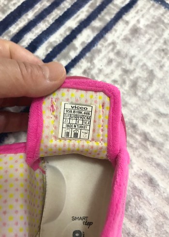 23 Beden Vicco 23 numara kız çocuk pembe panduf