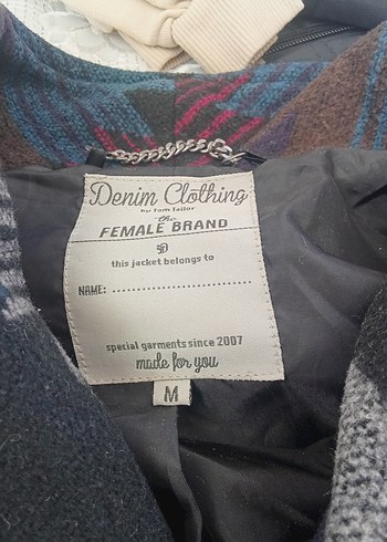 Denim&Co Bohem Desenli Uzun Yün kaşe Kabanı