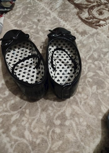 Kız Siyah Rugan Tokalı Babet - Görsel 2