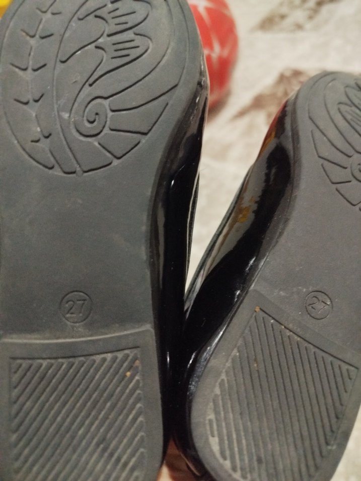 Kız Siyah Rugan Tokalı Babet - Görsel 3