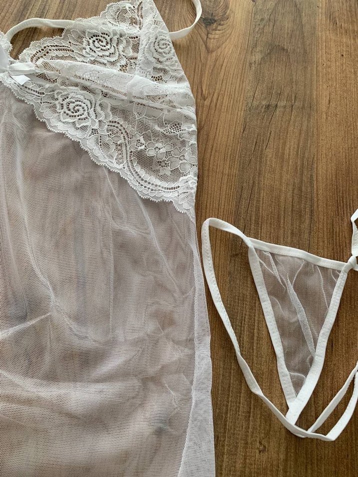 Beyaz Kadın Gecelik - Görsel 3