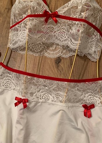 BEYAZ HEMŞİRE ETEKLİ TAKIM - Görsel 2