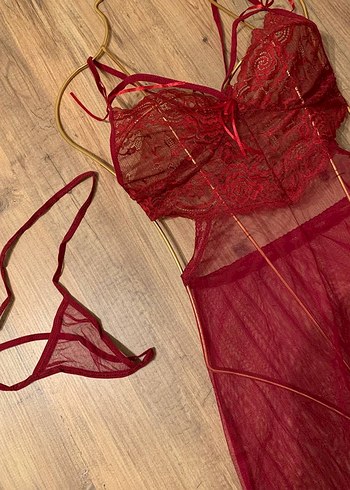 BORDO SIRT DETAYLI GECELİK - Görsel 4