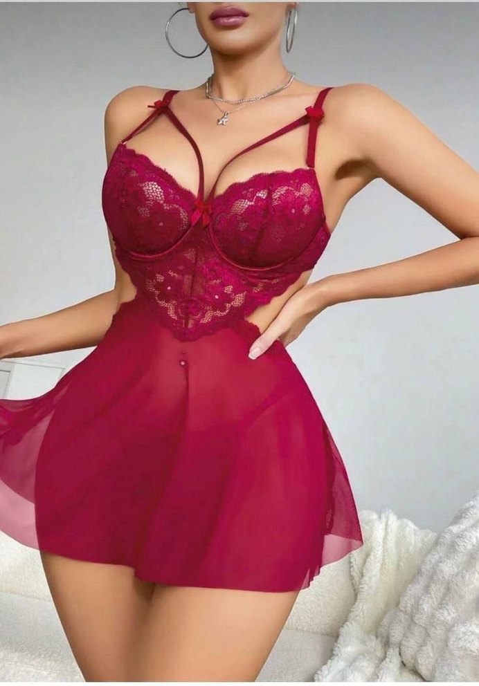 BORDO SIRT DETAYLI GECELİK - Görsel 2