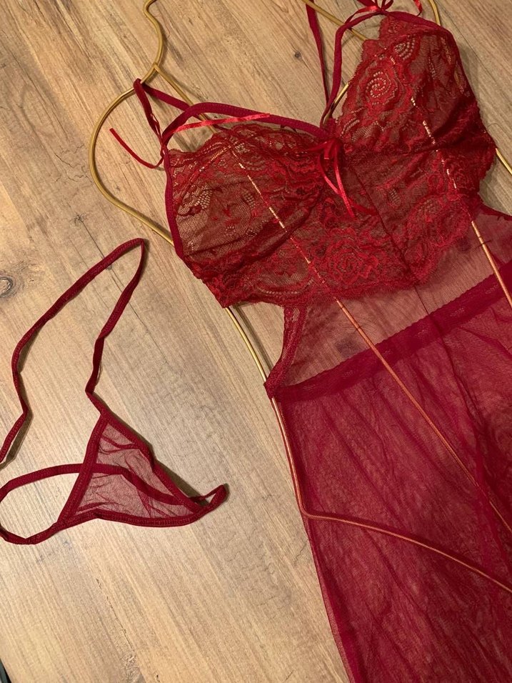 BORDO SIRT DETAYLI GECELİK - Görsel 4