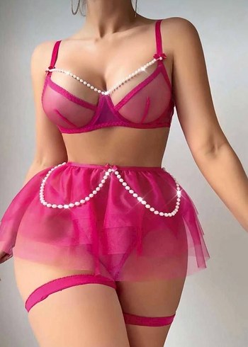 PEMBE ETEKLİ TAKIM - Görsel 2