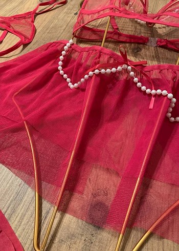 PEMBE ETEKLİ TAKIM - Görsel 5