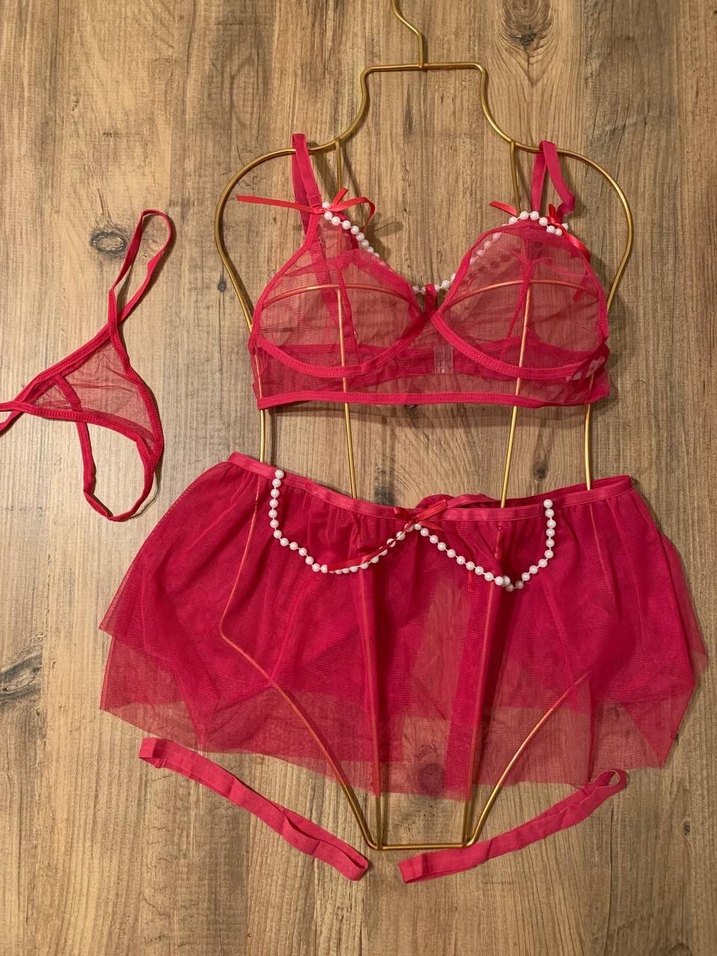 PEMBE ETEKLİ TAKIM - Görsel 3