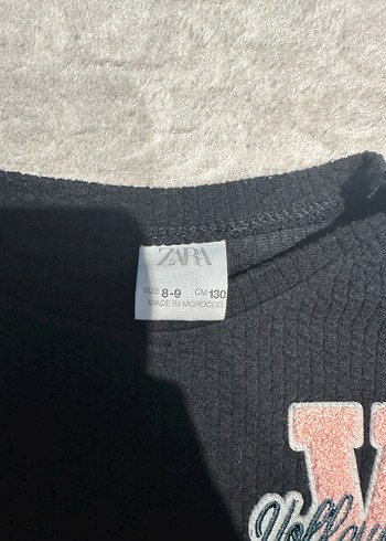 8 Yaş Beden Kız Çocuk Siyah Uzun Kollu Sweatshirt